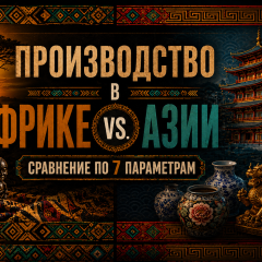 Производство в Африке vs. Азии.  Сравнение по 7 параметрам
